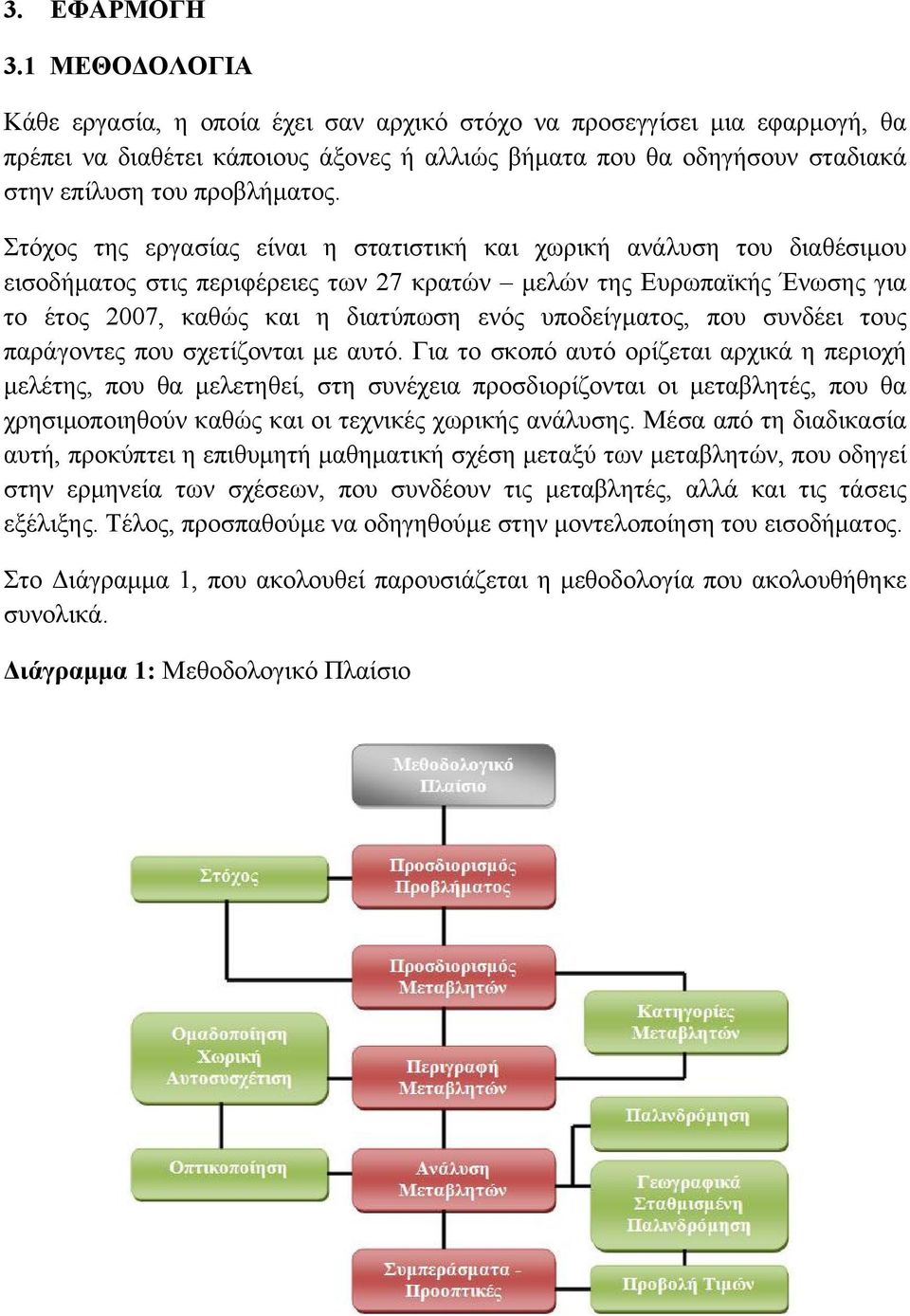Στόχος της εργασίας είναι η στατιστική και χωρική ανάλυση του διαθέσιμου εισοδήματος στις περιφέρειες των 27 κρατών μελών της Ευρωπαϊκής Ένωσης για το έτος 2007, καθώς και η διατύπωση ενός