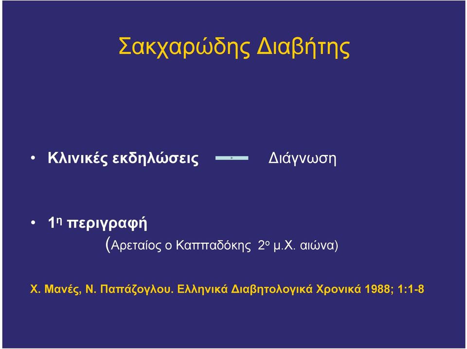 Καππαδόκης 2 ο μ.χ. αιώνα) Χ. Μανές, Ν.