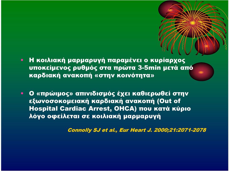 εξωνοσοκομειακή καρδιακή ανακοπή (Out of Hospital Cardiac Arrest, OHCA) που κατά