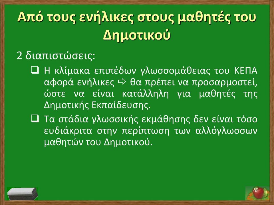 κατάλληλη για μαθητές της Δημοτικής Εκπαίδευσης.