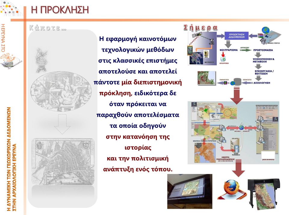 πρόκληση, ειδικότερα δε όταν πρόκειται να παραχθούν αποτελέσματα τα