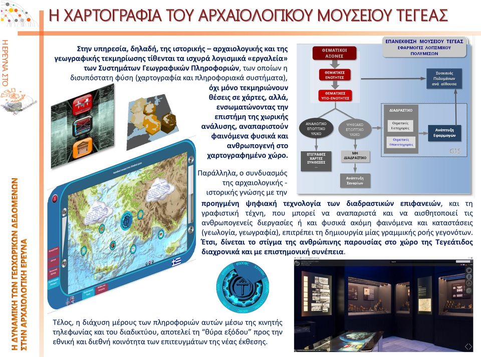 φαινόμενα φυσικά και ανθρωπογενή στο χαρτογραφημένο χώρο.