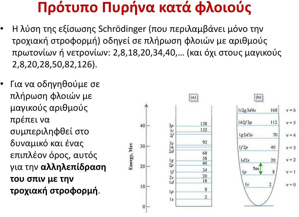 μαγικούς 2,8,20,28,50,82,126).