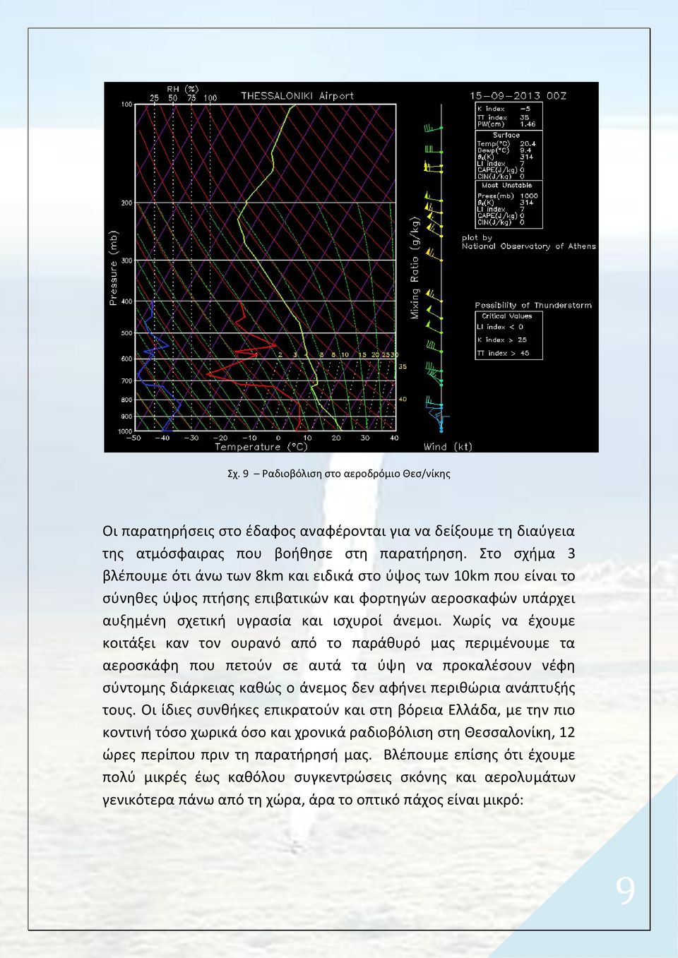 Χωρίς να έχουμε κοιτάξει καν τον ουρανό από το παράθυρό μας περιμένουμε τα αεροσκάφη που πετούν σε αυτά τα ύψη να προκαλέσουν νέφη σύντομης διάρκειας καθώς ο άνεμος δεν αφήνει περιθώρια ανάπτυξής