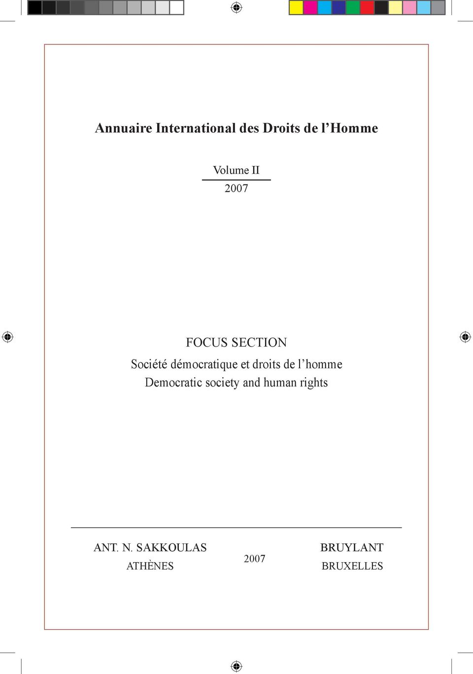 et droits de l homme Democratic society and human