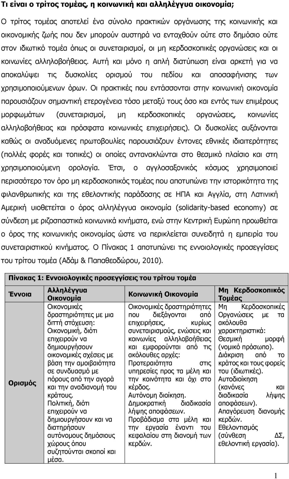 Αυτή και μόνο η απλή διατύπωση είναι αρκετή για να αποκαλύψει τις δυσκολίες ορισμού του πεδίου και αποσαφήνισης των χρησιμοποιούμενων όρων.