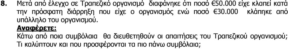 000 κλάπηκε από υπάλληλο του οργανισµού.