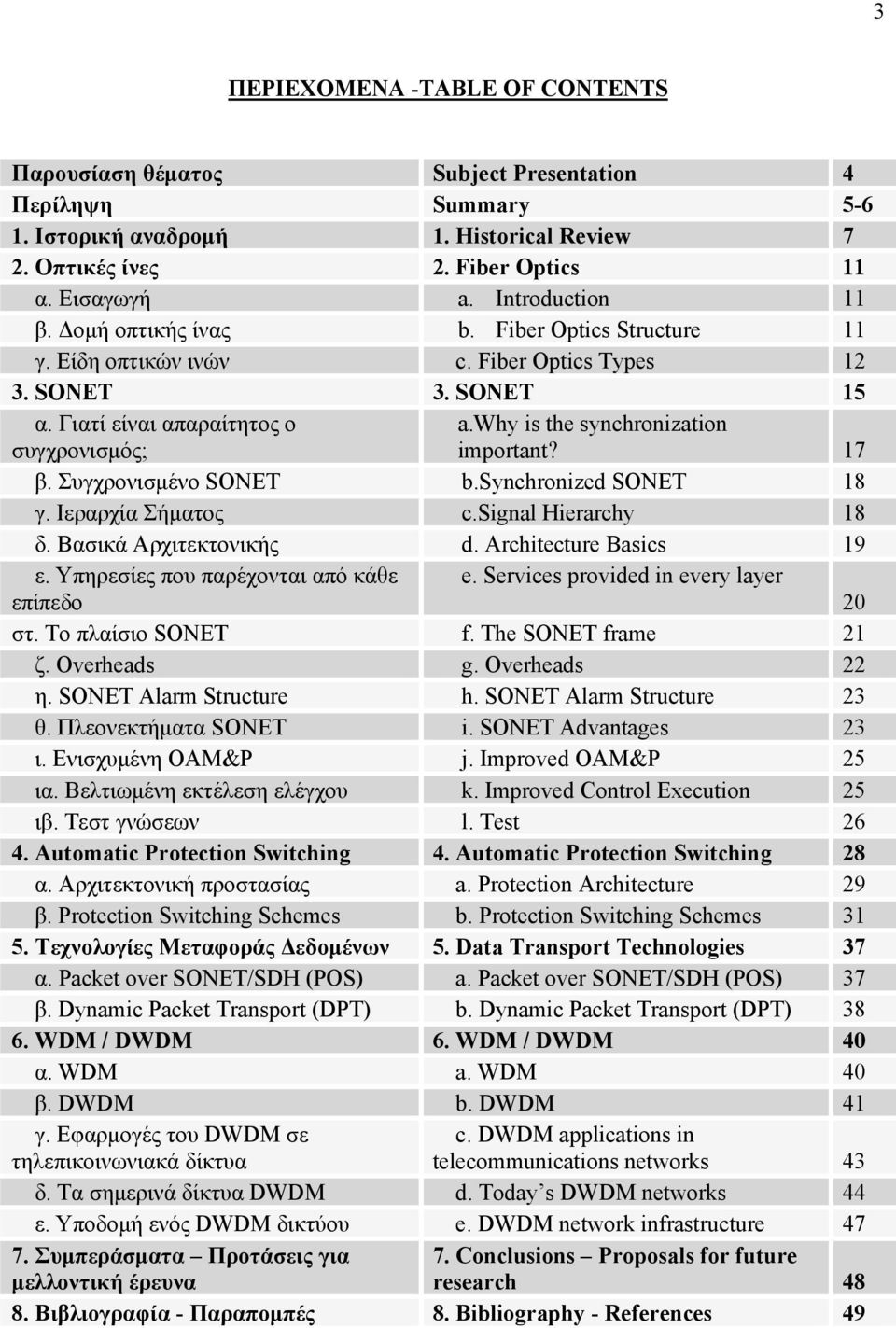 why is the synchronization important? 17 β. Συγχρονισμένο SONET b.synchronized SONET 18 γ. Ιεραρχία Σήματος c.signal Hierarchy 18 δ. Βασικά Αρχιτεκτονικής d. Architecture Basics 19 ε.