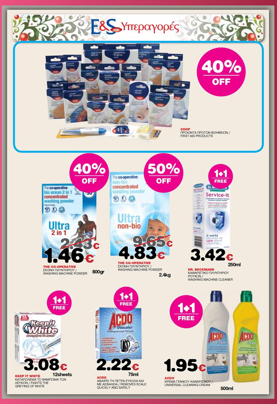 BECKMANN ΚΑΘΑΡΙΣΤΙΚΟ ΠΛΥΝΤΗΡΙΟΥ ΡΟΥΧΩΝ / WASHING MACHINE CLEANER 250ml 3.