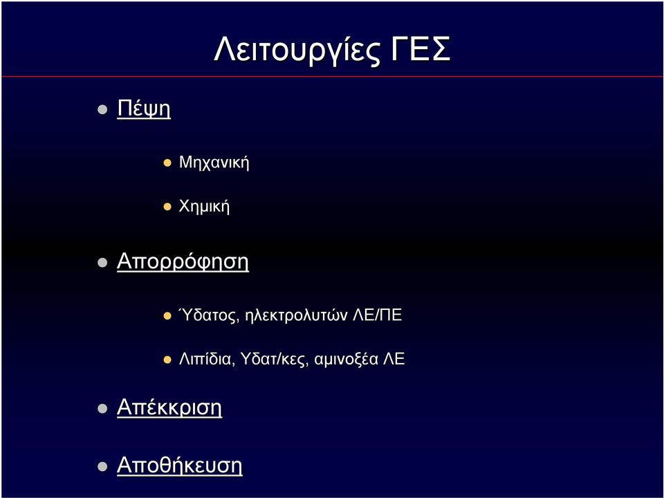 Ύδατος, ηλεκτρολυτών ΛΕ/ΠΕ