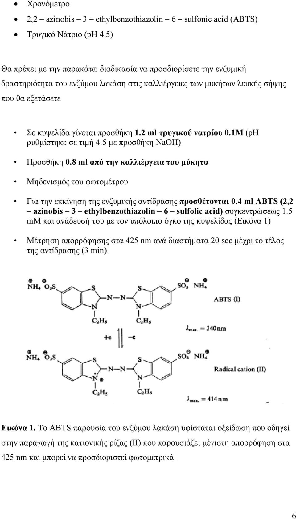 2 ml τρυγικού νατρίου 0.1Μ (ph ρυθμίστηκε σε τιμή 4.5 με προσθήκη NaOH) Προσθήκη 0.