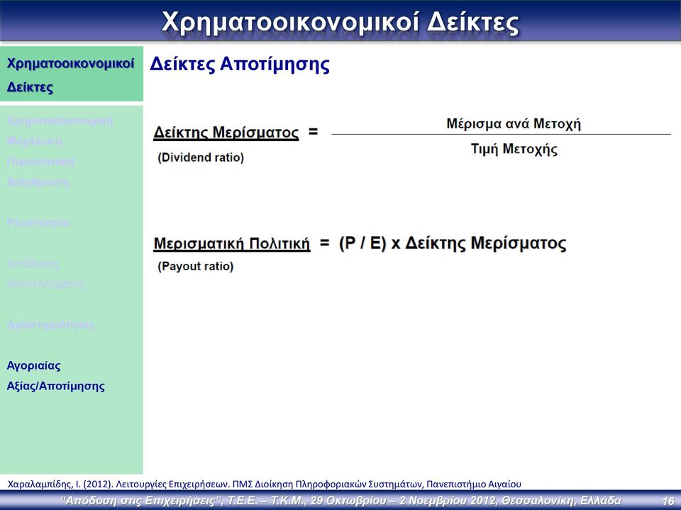 Χαραλαμπίδης, Ι. (2012). Λειτουργίες Επιχειρήσεων.