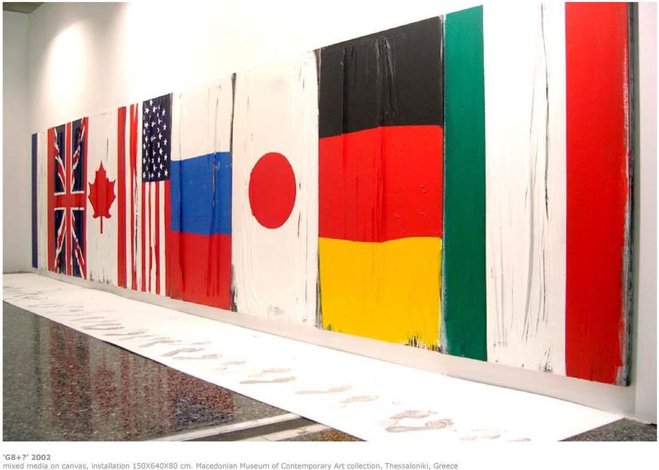 installation 150X640X80 cm.