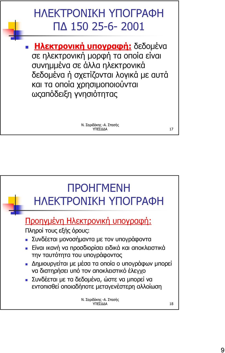 όρους: Συνδέεται μονοσήμαντα με τον υπογράφοντα Είναι ικανή να προσδιορίσει ειδικά και αποκλειστικά την ταυτότητα του υπογράφοντος Δημιουργείται με μέσα τα
