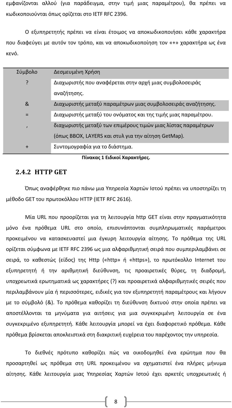 Διαχωριστής που αναφέρεται στην αρχή μιας συμβολοσειράς αναζήτησης. & Διαχωριστής μεταξύ παραμέτρων μιας συμβολοσειράς αναζήτησης. = Διαχωριστής μεταξύ του ονόματος και της τιμής μιας παραμέτρου.