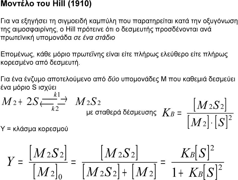 κορεσμένο από δεσμευτή.