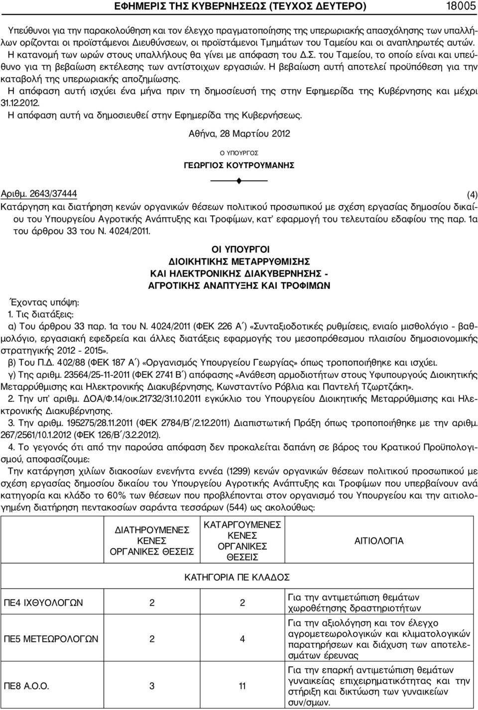 του Ταμείου, το οποίο είναι και υπεύ θυνο για τη βεβαίωση εκτέλεσης των αντίστοιχων εργασιών. Η βεβαίωση αυτή αποτελεί προϋπόθεση για την καταβολή της υπερωριακής αποζημίωσης.