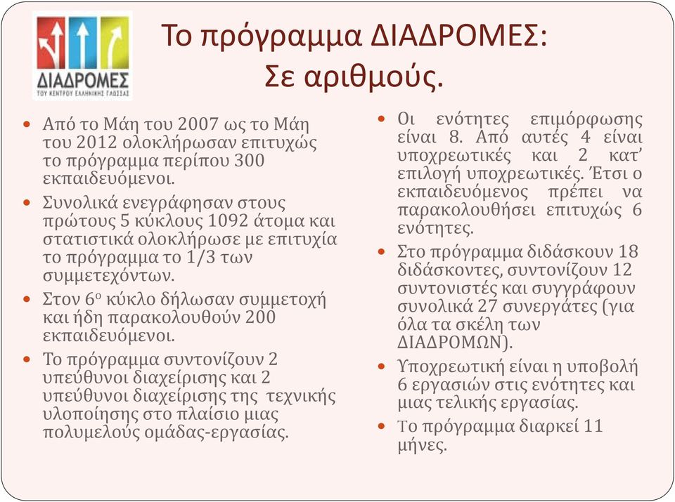 Στον 6 ο κύκλο δήλωσαν συμμετοχή και ήδη παρακολουθούν 200 εκπαιδευόμενοι.