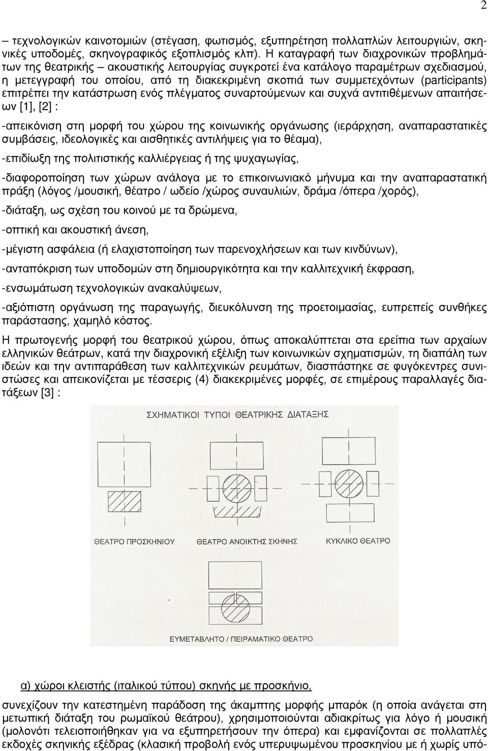(participants) επιτρέπει την κατάστρωση ενός πλέγματος συναρτούμενων και συχνά αντιτιθέμενων απαιτήσεων [1], [2] : -απεικόνιση στη μορφή του χώρου της κοινωνικής οργάνωσης (ιεράρχηση, αναπαραστατικές