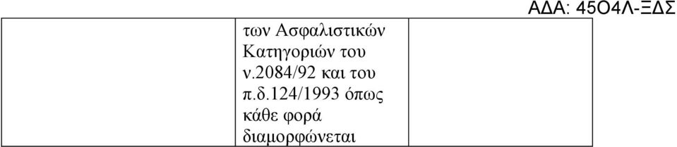 2084/92 και του π.δ.
