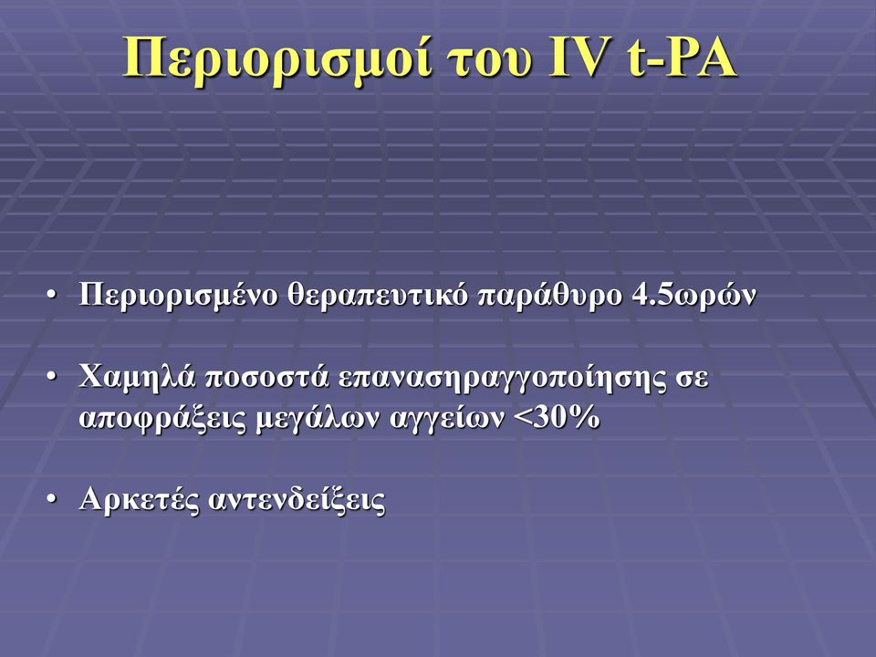 5ωρών Χαμηλά ποσοστά