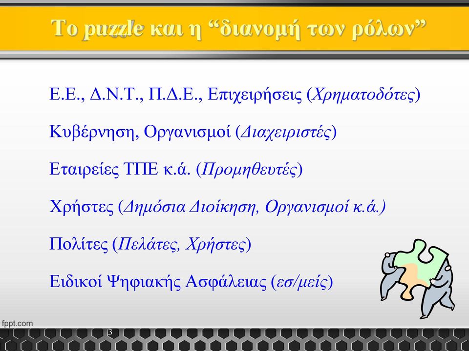 Οργανισμοί (Διαχειριστές) Εταιρείες ΤΠΕ κ.ά.