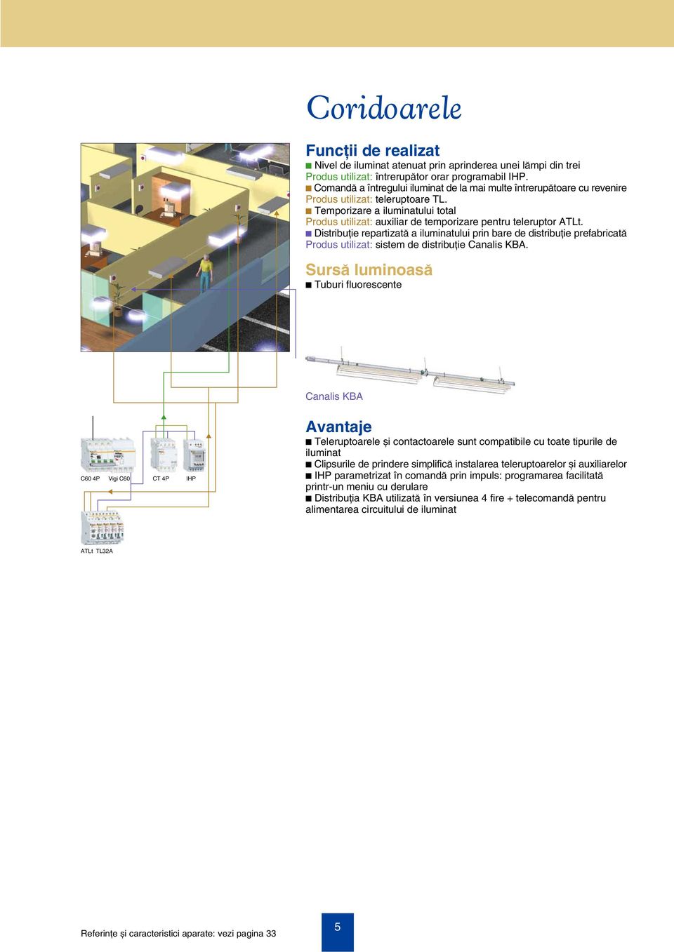 c Temporizare a iluminatului total Produs utilizat: auxiliar de temporizare pentru teleruptor ATLt.