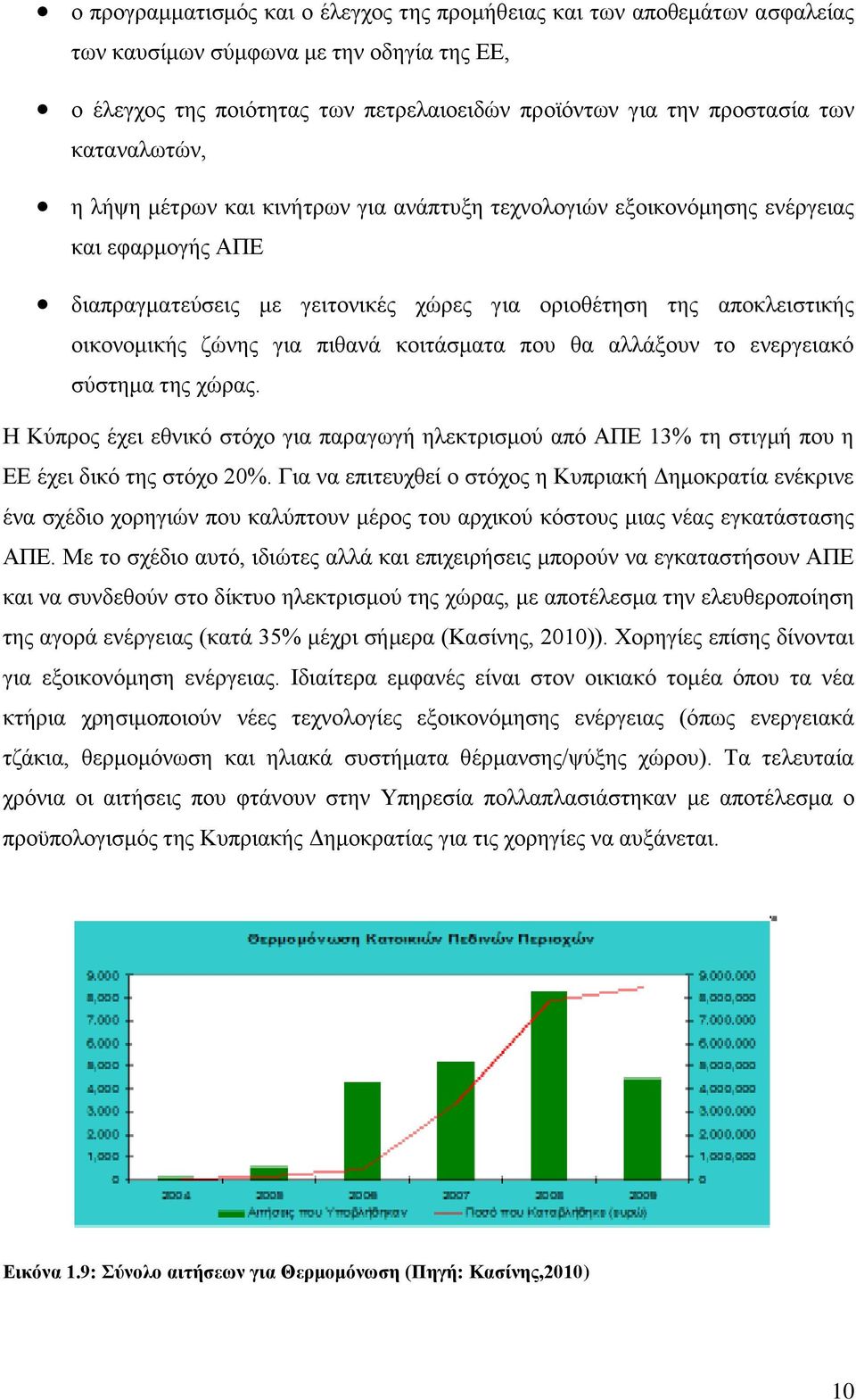 πιθανά κοιτάσματα που θα αλλάξουν το ενεργειακό σύστημα της χώρας. Η Κύπρος έχει εθνικό στόχο για παραγωγή ηλεκτρισμού από ΑΠΕ 13% τη στιγμή που η ΕΕ έχει δικό της στόχο 20%.