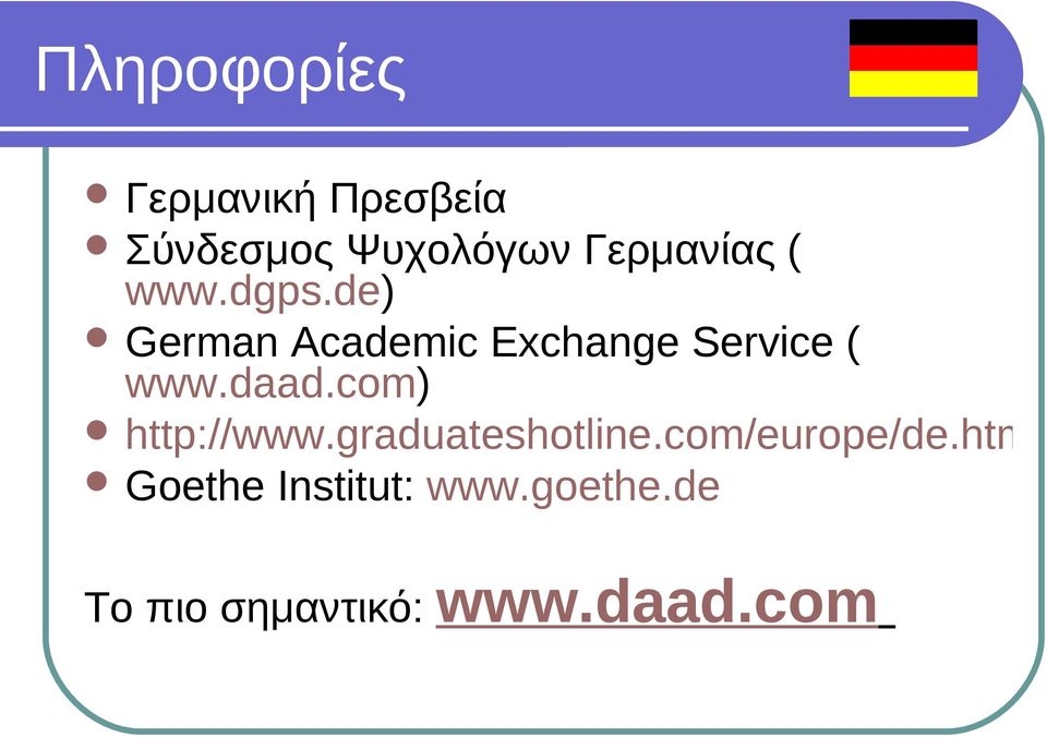 de) German Academic Exchange Service ( www.daad.