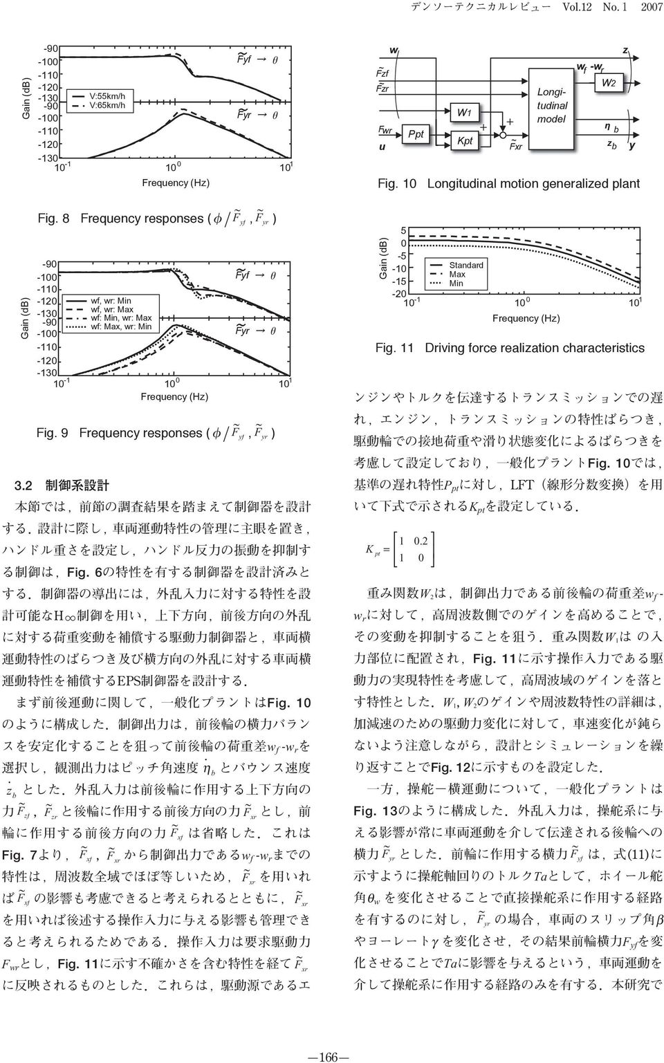 epone (/, ) F y F y F x W Fig Longitudinal otion genealized plant P pt pt pt Fz Fz F u Ppt pt W W W W F y F y Ta β F