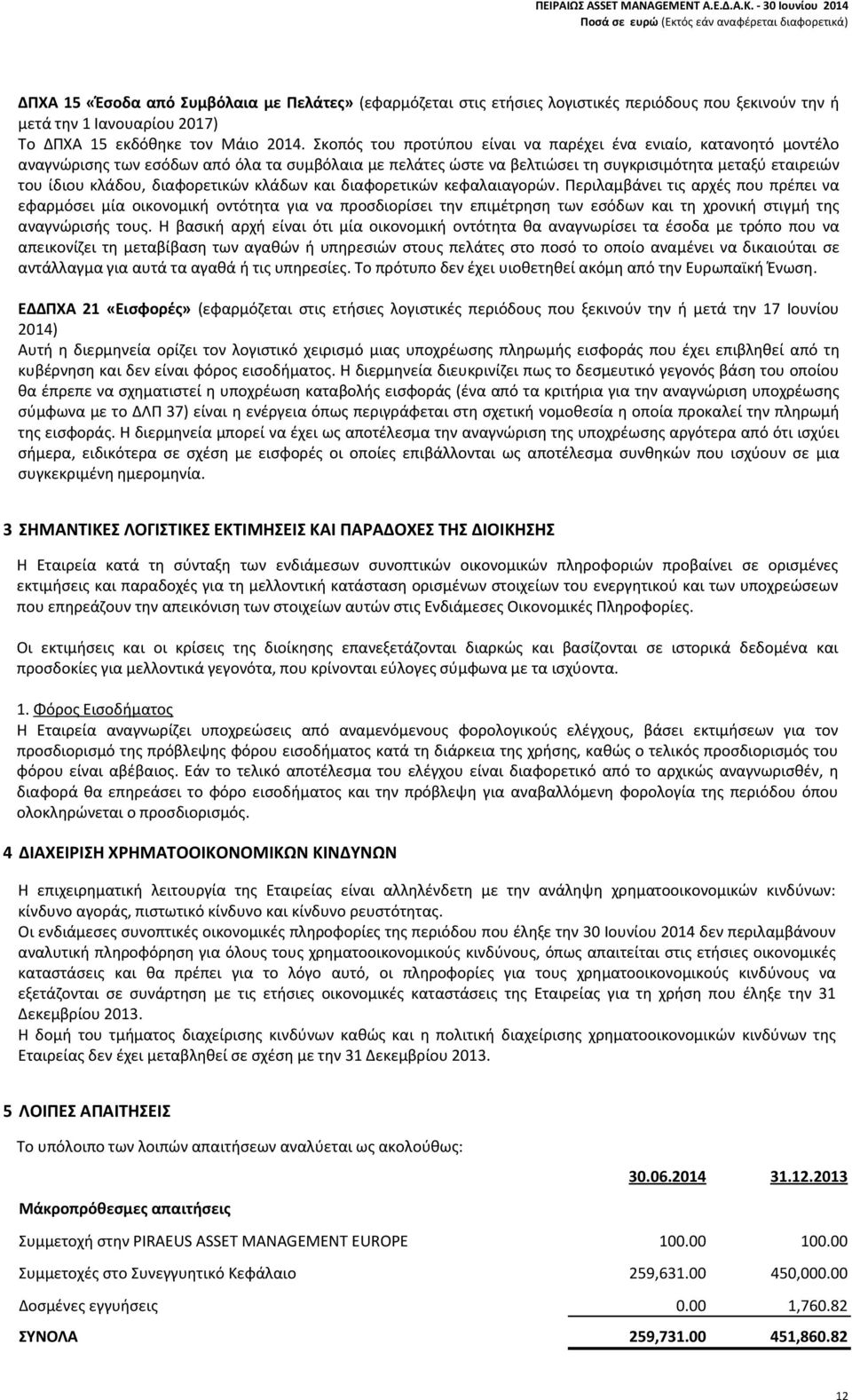 διαφορετικών κλάδων και διαφορετικών κεφαλαιαγορών.