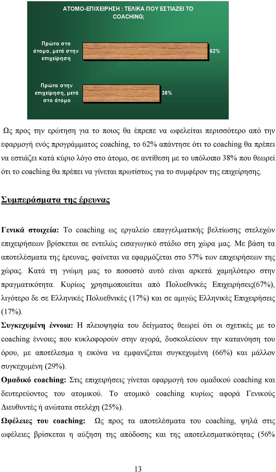 πρέπει να γίνεται πρωτίστως για το συμφέρον της επιχείρησης.