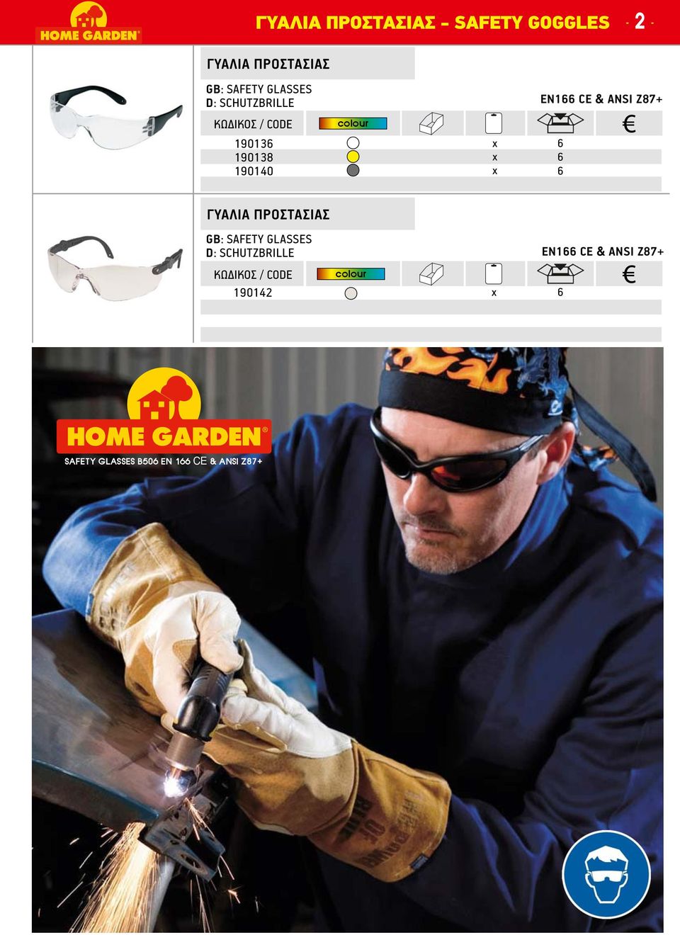 ΠΡΟΣΤΑΣΙΑΣ GB: SAFETY GLASSES SCHUTZBRILLE 190142