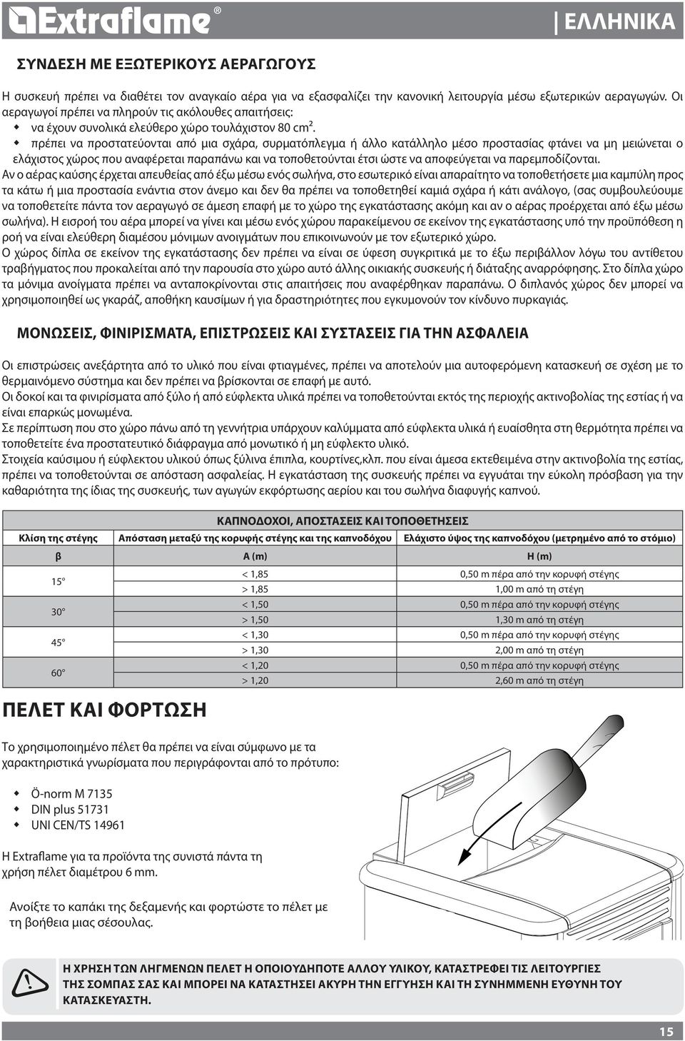 πρέπει να προστατεύονται από μια σχάρα, συρματόπλεγμα ή άλλο κατάλληλο μέσο προστασίας φτάνει να μη μειώνεται ο ελάχιστος χώρος που αναφέρεται παραπάνω και να τοποθετούνται έτσι ώστε να αποφεύγεται