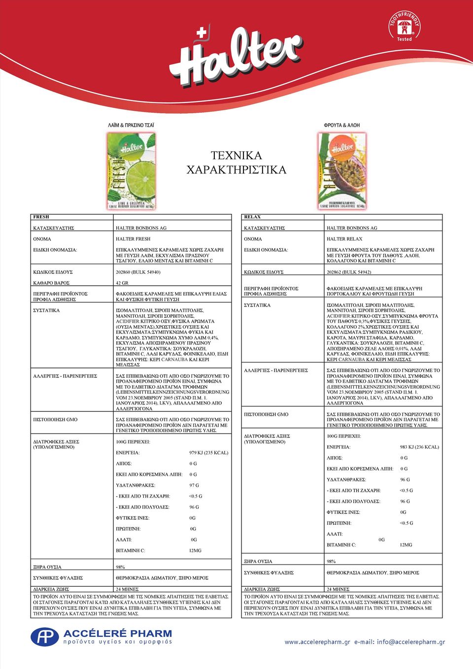 5 G - 96 G 0G 0G 0G C 12MG. GMO ( ) 100G 983 KJ (236 KCAL) 96 G - <0.5 G - 96 G 0G <0.5 G 0G C 12MG. 98% 98% 24 ΤΟ ΠΡΟΪΟΝ ΑΥΤΟ ΕΙΝΑΙ ΣΕ ΣΥΜΜΟΡΦΩΣΗ ΜΕ ΤΙΣ ΝΟΜΙΚΕΣ ΑΠΑΙΤΗΣΕΙΣ ΤΗΣ ΕΛΒΕΤΙΑΣ.