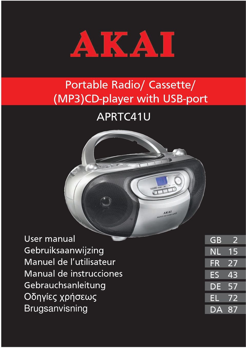 utlsateur Manual de nstruccones Gebrauchsanletung