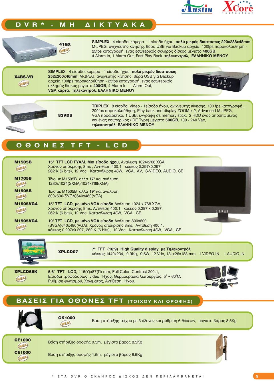 ÅËËÇÍÉÊÏ ÌÅÍÏÕ X4BS-VR SIMPLEX, 4 åßóïäïé êüìåñá - 1 åßóïäï Þ ïõ, ðïëý ìéêñýò äéáóôüóåéò 252x200x46mm.