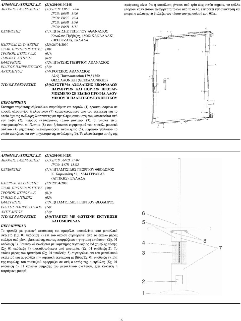 (ΠΡΕΒΕΖΑΣ), ΕΛΛΑ Α ΗΜΕΡΟΜ. ΚΑΤΑΘΕΣΗΣ (22):26/04/2010 ΣΥΜΒ. ΠΡΟΤΕΡΑΙΟΤΗΤΕΣ (30): ΤΡΟΠΟΠ. ΚΥΡΙΟΥ.Ε. (61): ΤΜΗΜΑΤ.