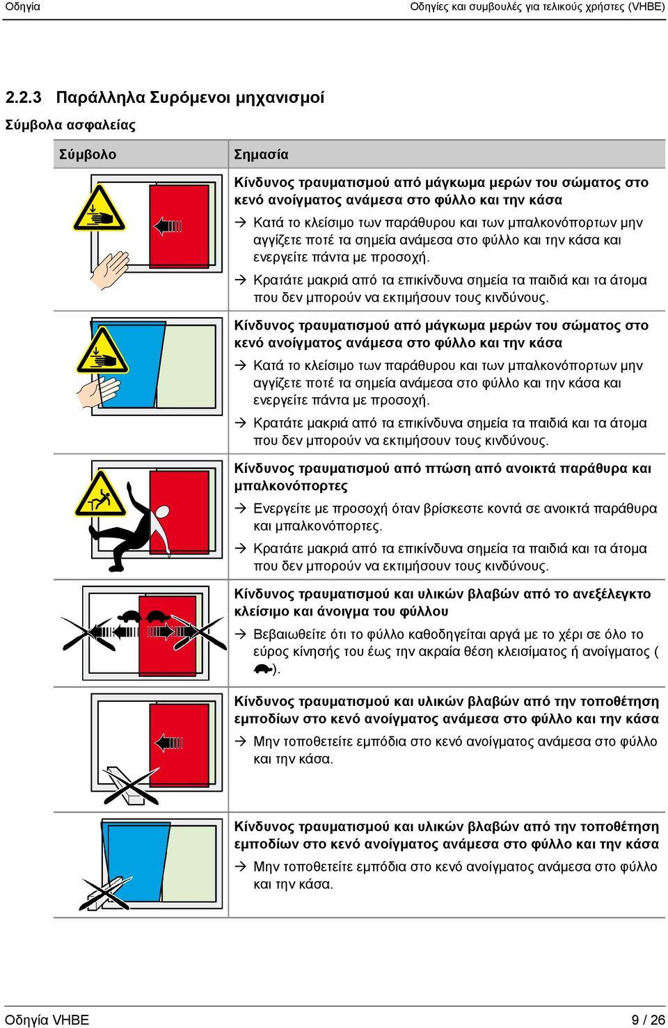 Κρατάτε μακριά από τα επικίνδυνα σημεία τα παιδιά και τα άτομα που δεν μπορούν να εκτιμήσουν τους κινδύνους.