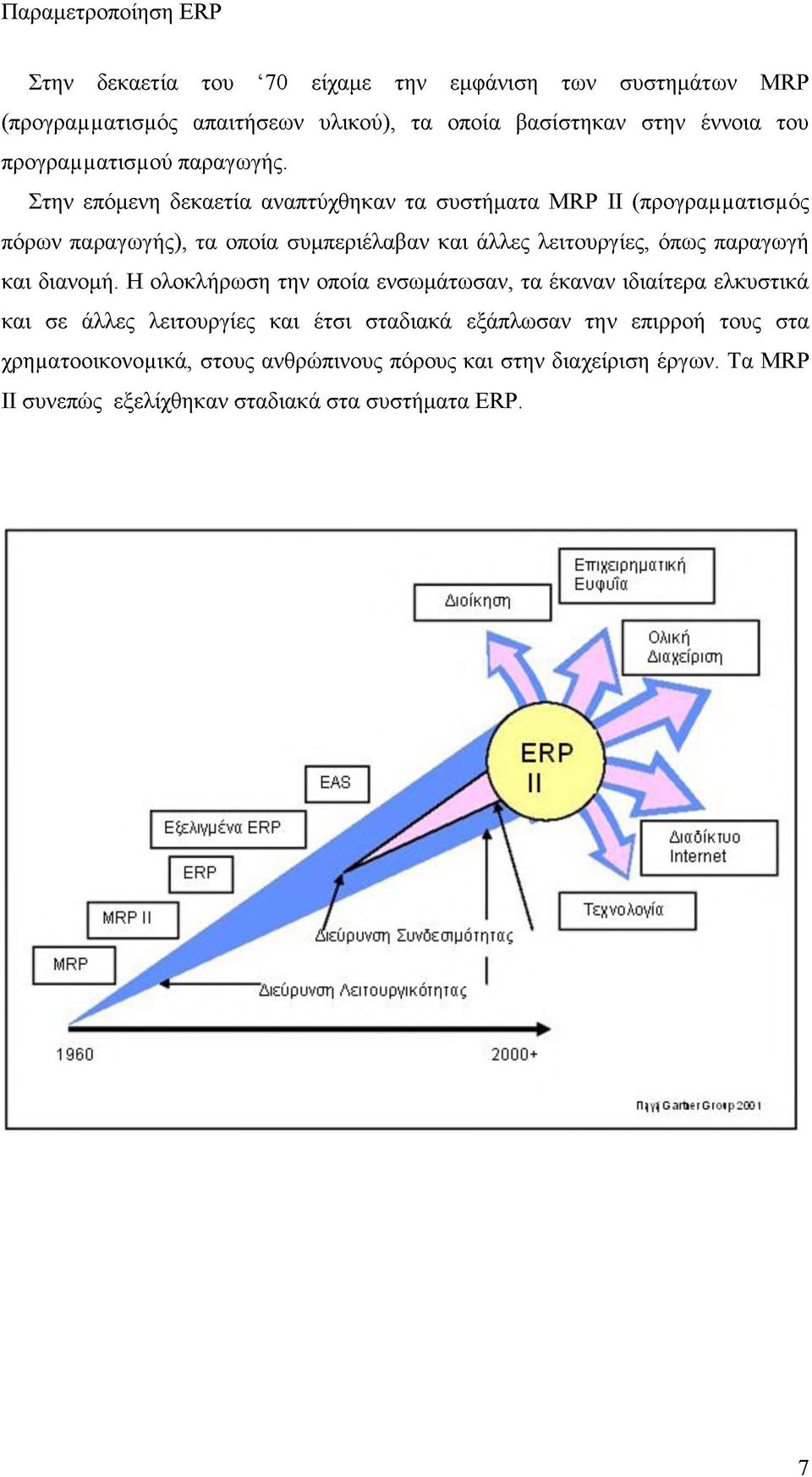 Στην επόμενη δεκαετία αναπτύχθηκαν τα συστήματα MRP II (προγραμματισμός πόρων παραγωγής), τα οποία συμπεριέλαβαν και άλλες λειτουργίες, όπως