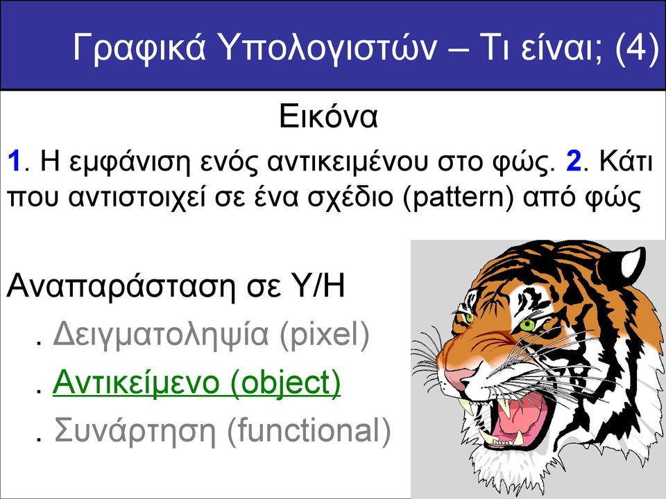 Κάτι που αντιστοιχεί σε ένα σχέδιο (pattern) από φώς