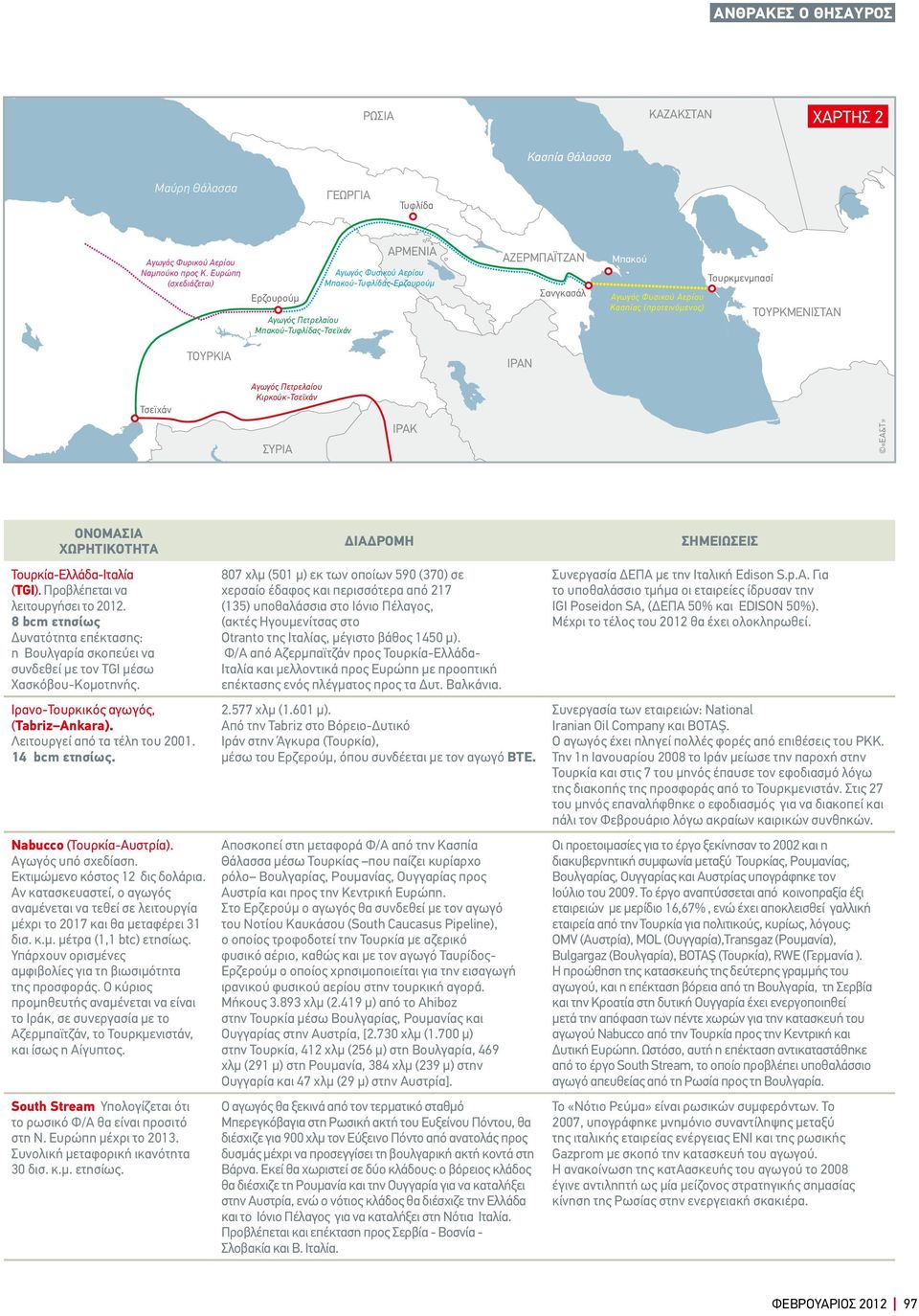 (προτεινόµενος) Τουρκµενµπασί ΤΟΥΡKΜΕΝΙΣΤΑΝ ΤΟΥΡΚΙΑ ΙΡΑΝ Τσεϊχάν Αγωγός Πετρελαίου Κιρκούκ-Τσεϊχάν ΣΥΡΙΑ ΙΡΑΚ «ΕΑ&Τ» ΟΝΟΜΑΣΙΑ ΧΩΡΗΤΙΚΟΤΗΤΑ Τουρκία-Ελλάδα-Ιταλία (TGI).