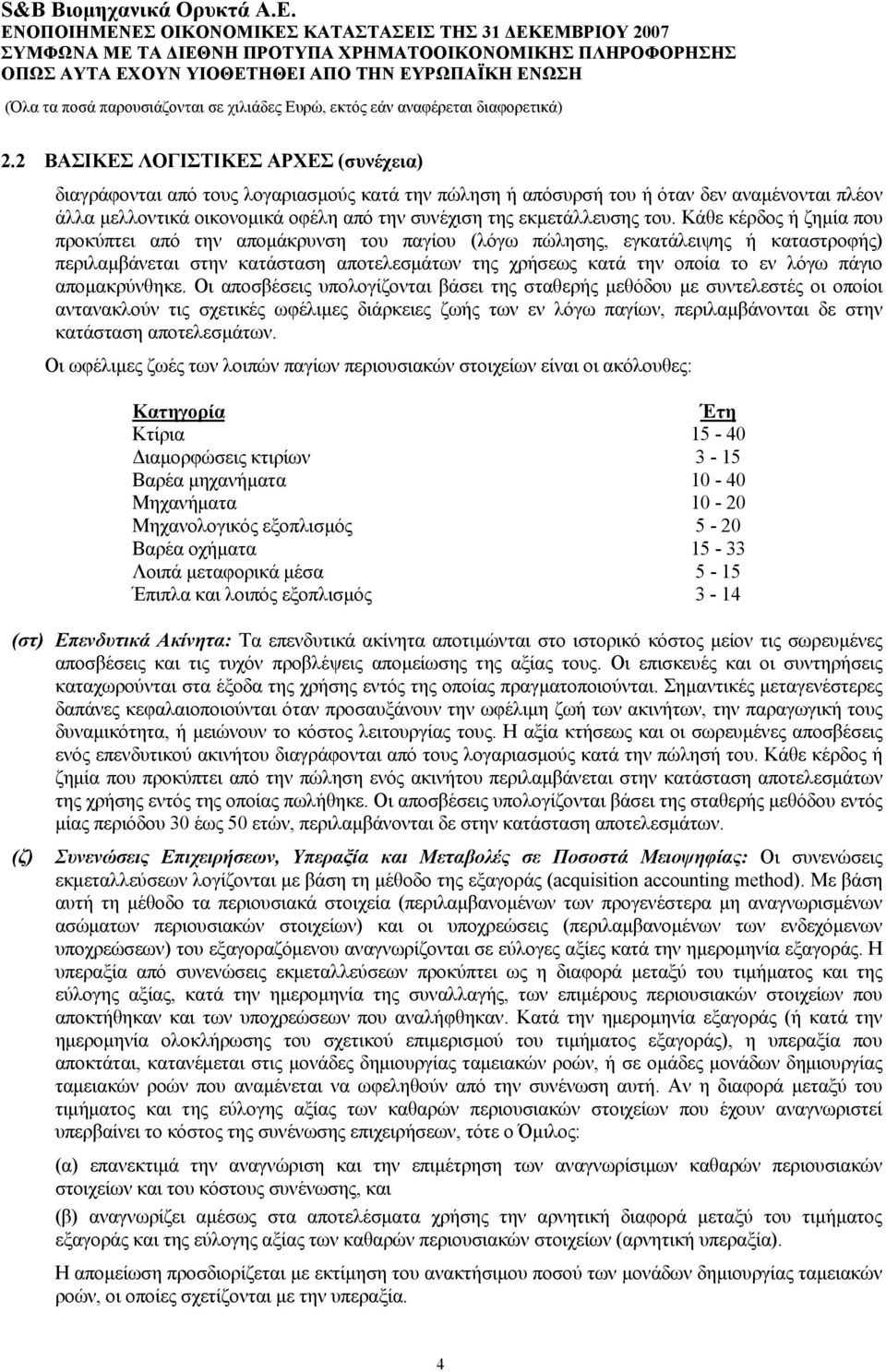 Κάθε κέρδος ή ζημία που προκύπτει από την απομάκρυνση του παγίου (λόγω πώλησης, εγκατάλειψης ή καταστροφής) περιλαμβάνεται στην κατάσταση αποτελεσμάτων της χρήσεως κατά την οποία το εν λόγω πάγιο