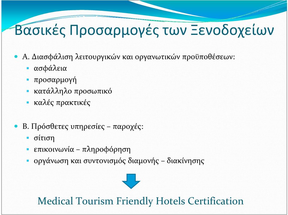 κατάλληλο προσωπικό καλές πρακτικές Β.