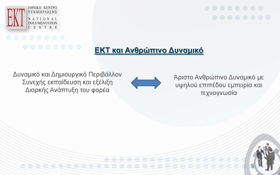 εξέλιξη Διαρκής Ανάπτυξη του φορέα Άριστο
