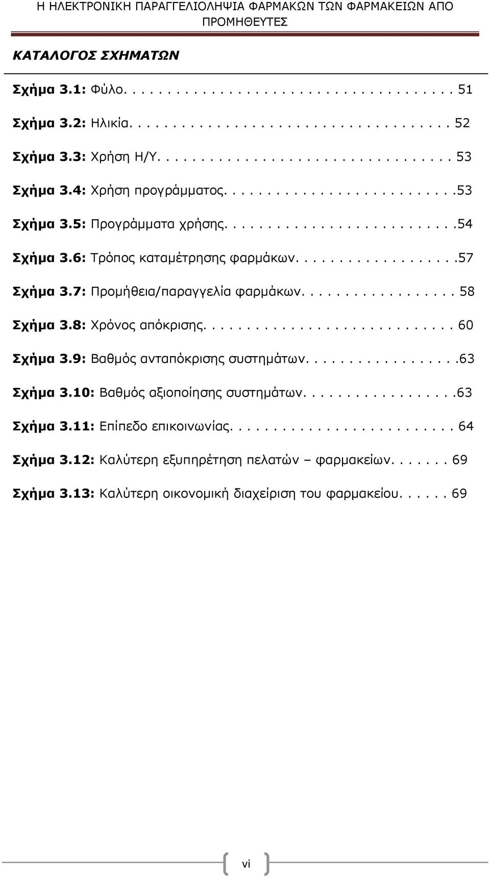 7: Προμήθεια/παραγγελία φαρμάκων.................. 58 Σχήμα 3.8: Χρόνος απόκρισης............................. 60 Σχήμα 3.9: Βαθμός ανταπόκρισης συστημάτων..................63 Σχήμα 3.