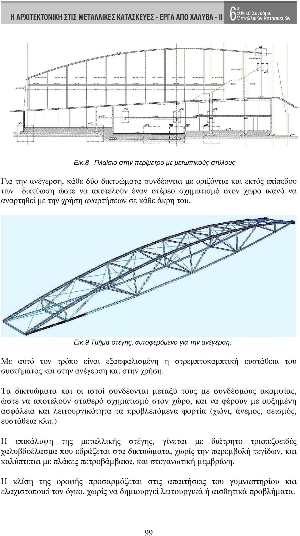 Με αυτό τον τρόπο είναι εξασφαλισµένη η στρεµπτοκαµπτική ευστάθεια του συστήµατος και στην ανέγερση και στην χρήση.