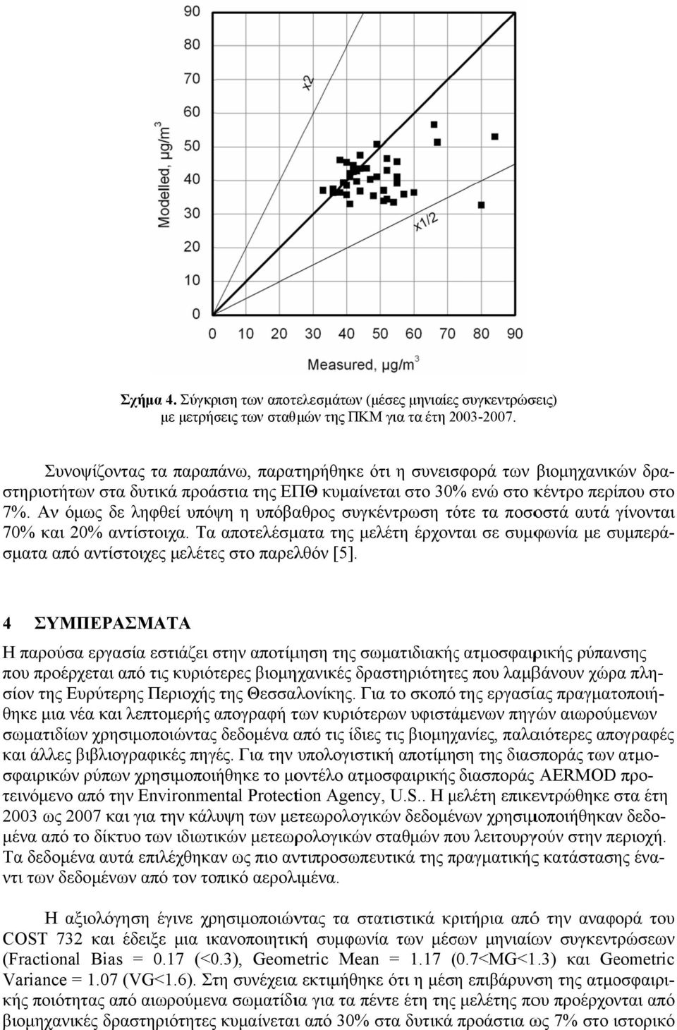 Αν όμως δε ληφθεί υπόψη η υπόβαθρος συγκέντρωση τότε τα ποσοστά αυτά γίνονται 70% και 20% αντίστοιχα.