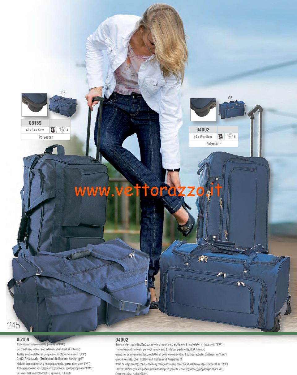 και εξερχόμενη χειρολαβή, (φοδράρισμα από EVA ) Cestovní taška na kolečkách.