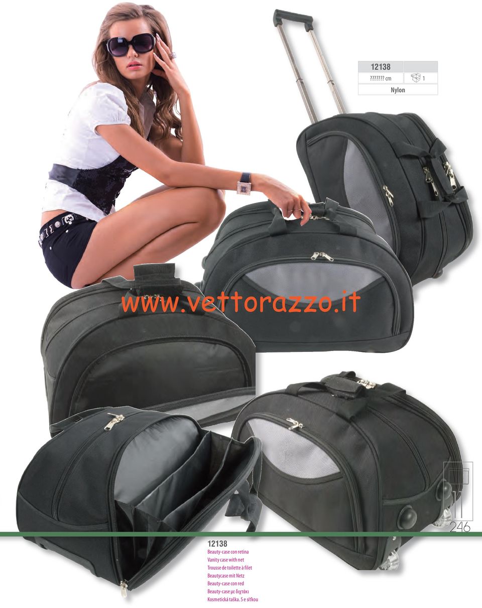 Vanity case with net Trousse de toilette à filet